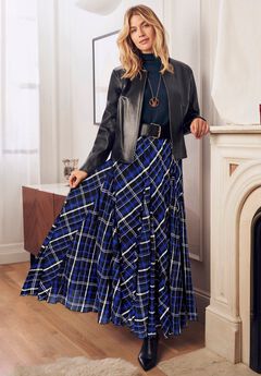 Flowing Crinkled Maxi Skirt