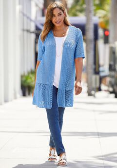 Crochet Long Cardigan