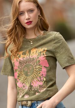 Stretch Cotton Graphic Tee
