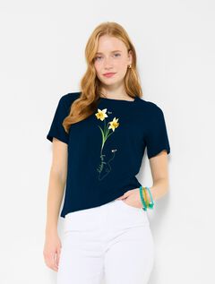 Cotton Slub Graphic Tee