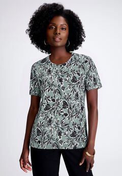 Plus Size Grey Crewneck