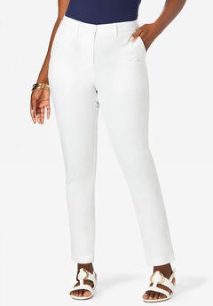 Stretch Cotton Chino Straight Leg Pant
