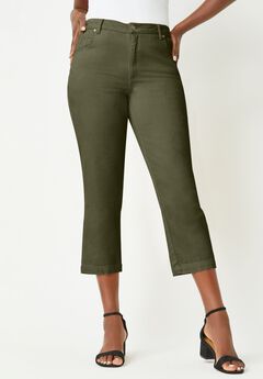 Classic Cotton Denim Capri