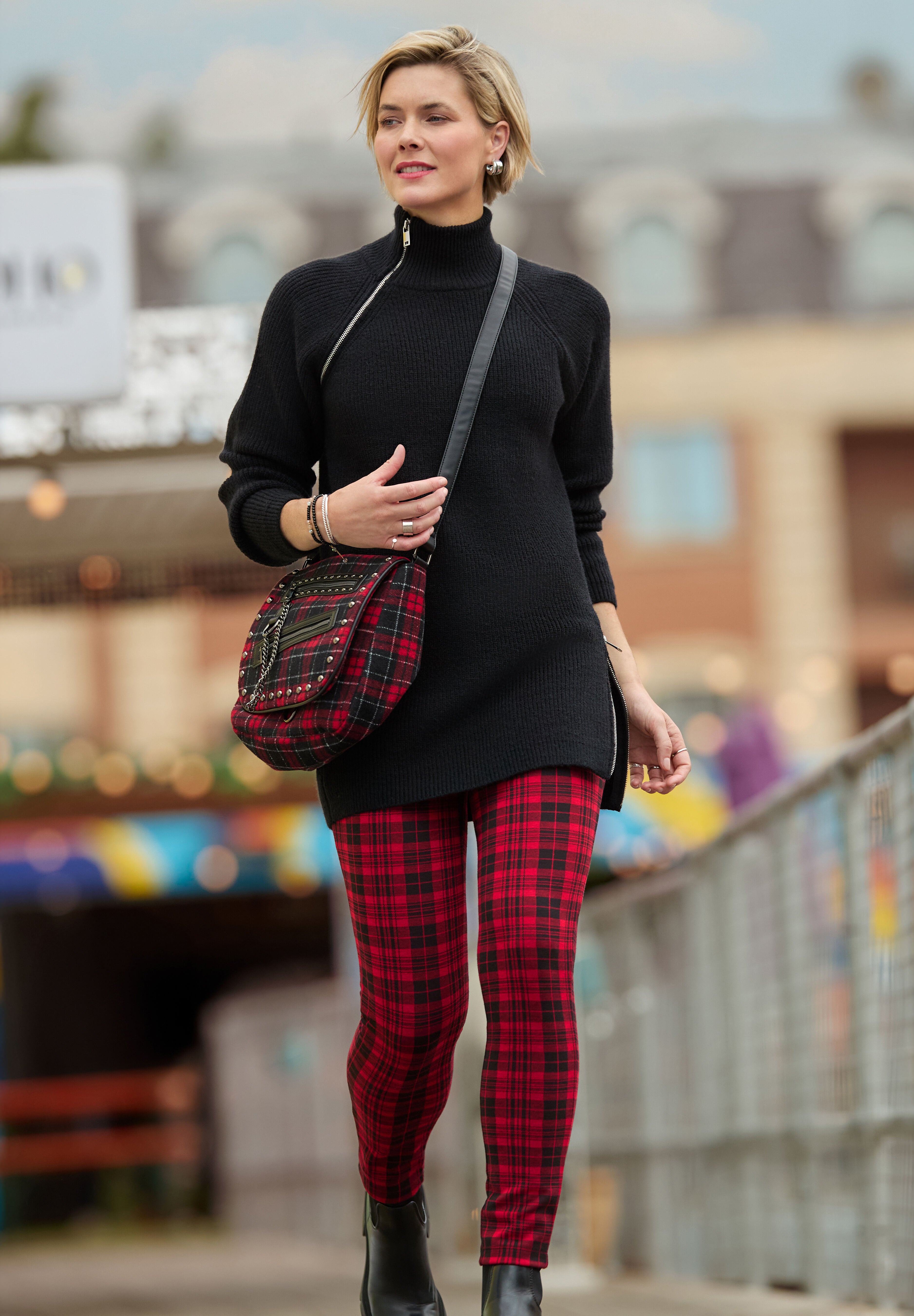 Plaid Legging, RED BOX PLAID, alternate image number 7