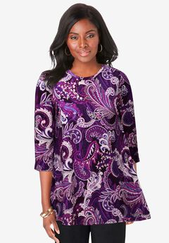 Stretch Knit Swing Tunic