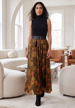 Flowing Crinkled Maxi Skirt