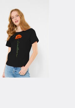 Cotton Slub Graphic Tee