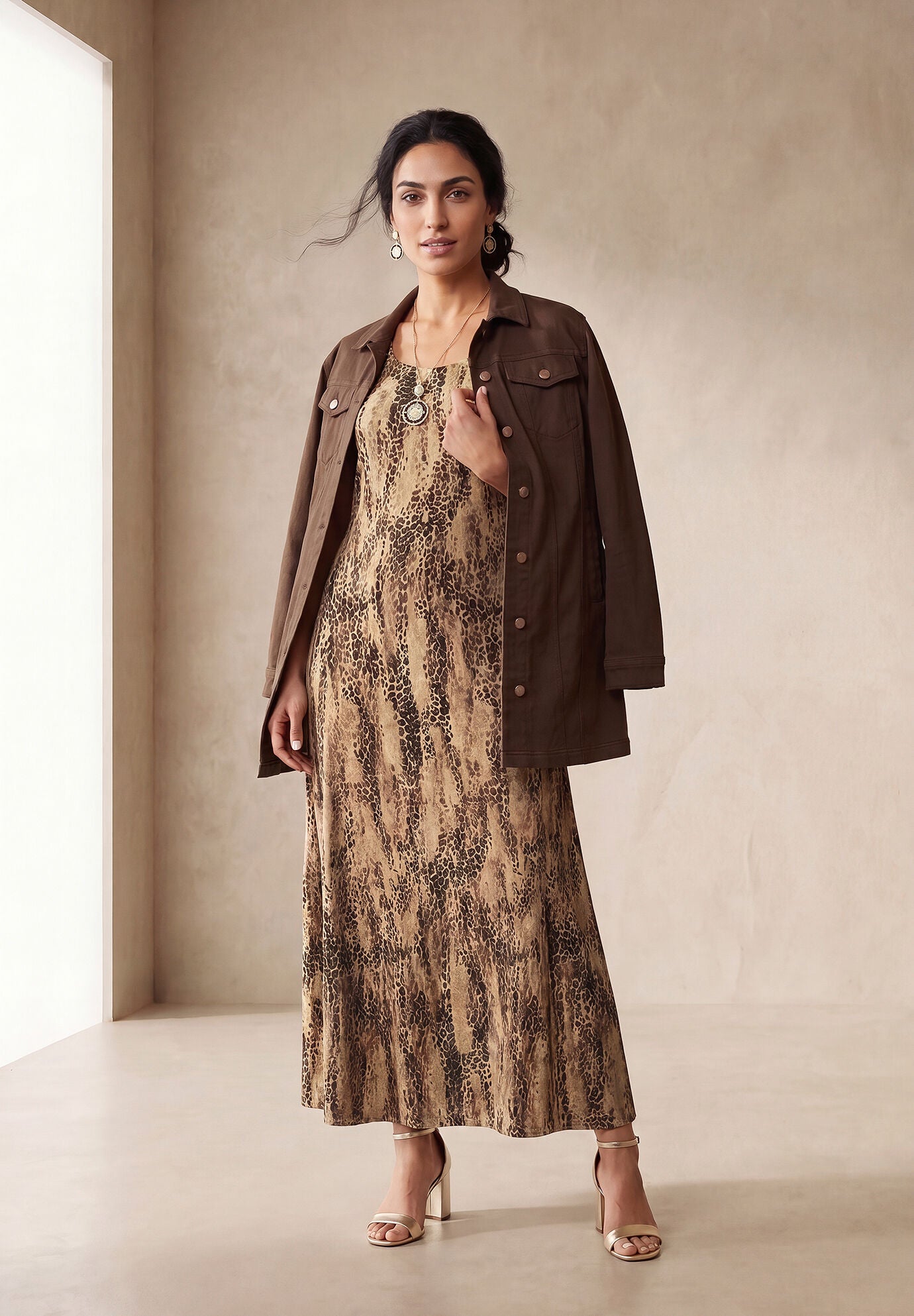 Long Denim Jacket, , alternate image number 10