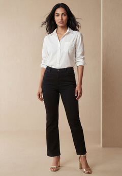 Classic Cotton Denim Straight-Leg Jean