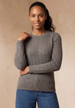 Cable Crewneck Sweater