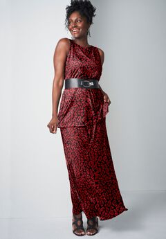 Stretch Knit Maxi Skirt