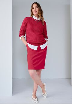 Cable Crewneck Sweater
