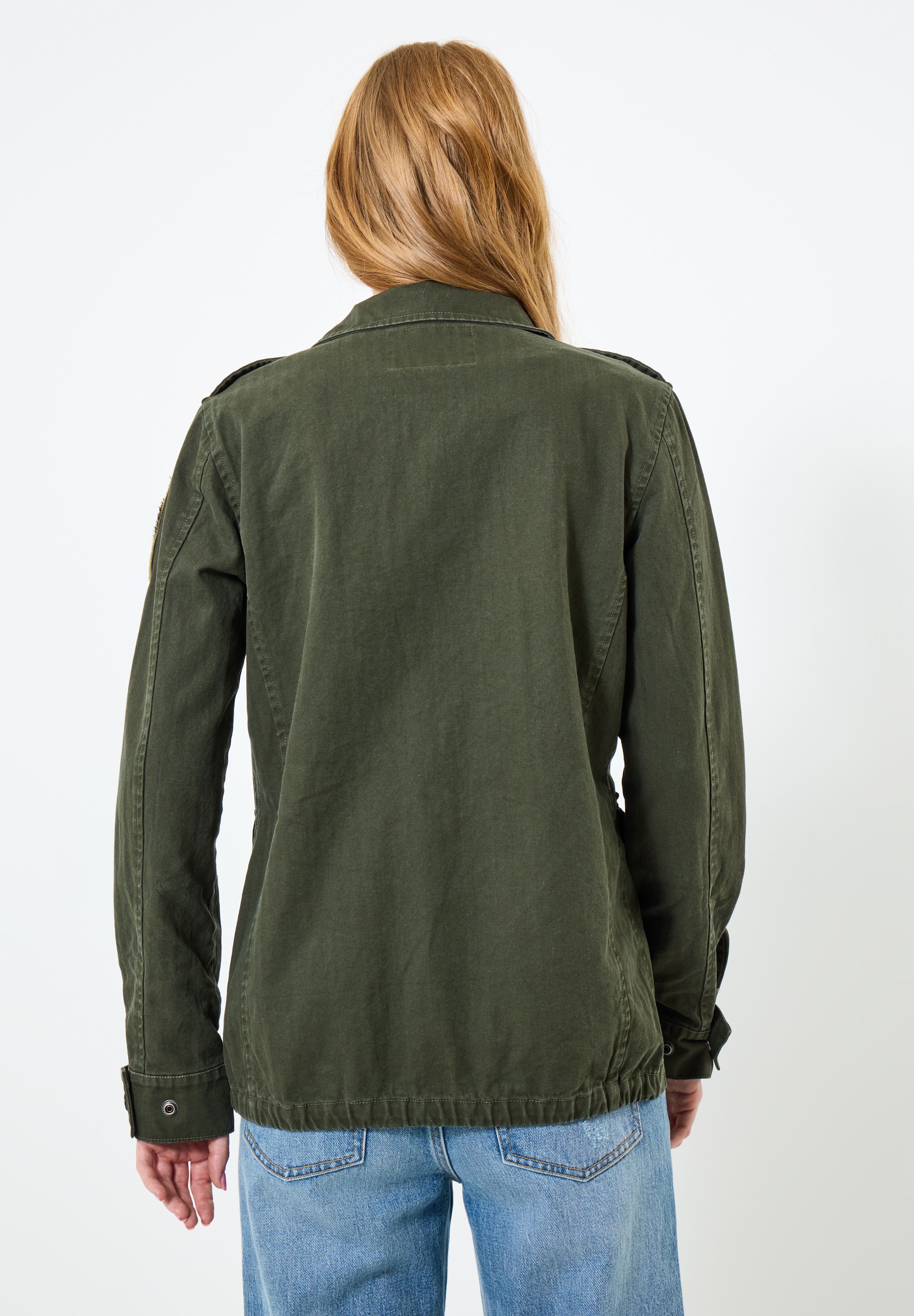 Military Cargo Jacket, ARMY GREEN, alternate image number 3