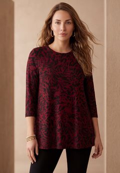 Burgundy Plus Size Cardigan