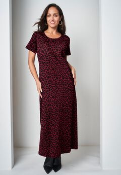 Plus Size Long Burgundy Dresses