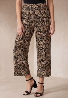 Plus Size Cropped Dress Pants