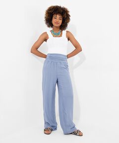 Plus Size Grey Wide Leg Pants