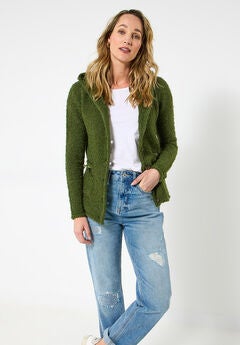 Hooded Sweater Jacket