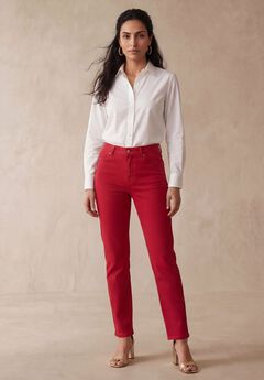 Classic Cotton Denim Straight-Leg Jean