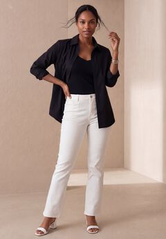 Plus Size Straight Leg Jeans For Women