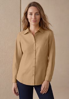 Plus Size Long Sleeve Dress Shirts