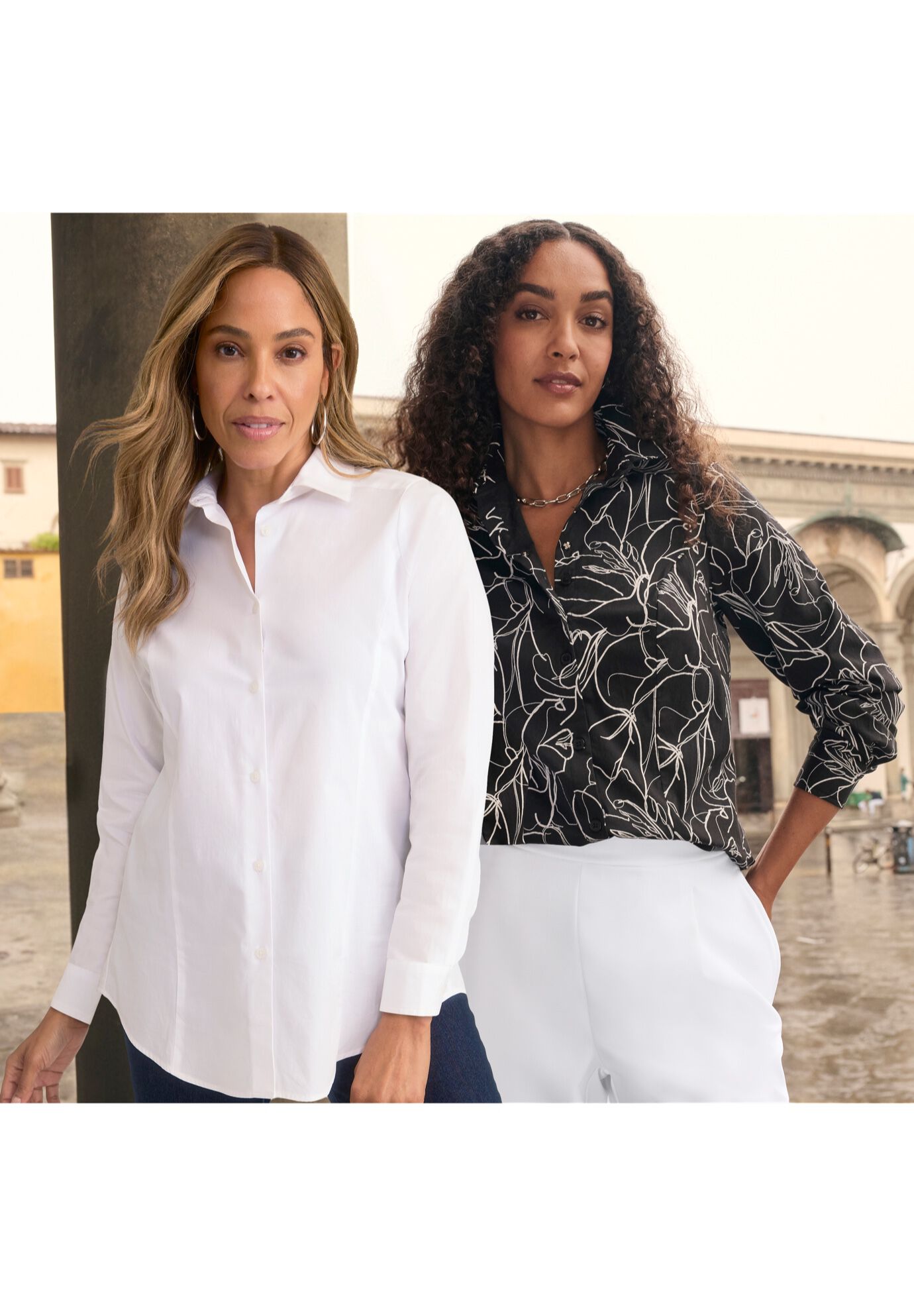 Stretch Poplin Shirt, , on-hover image number 1