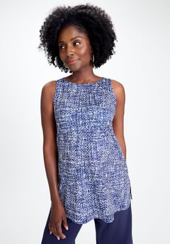 Stretch Knit Tunic Tank