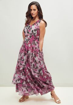 Georgette Flyaway Maxi Dress