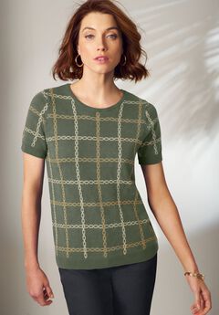 Plus Size Olive Green Blouse