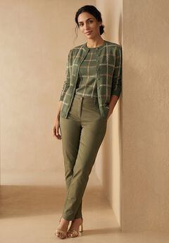 Stretch Cotton Chino Straight-Leg Pant
