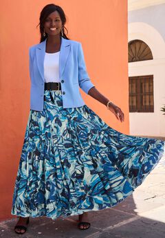 Flowing Crinkled Maxi Skirt