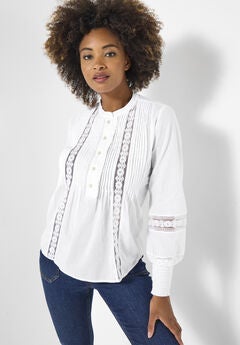 Boho Pintuck Blouse