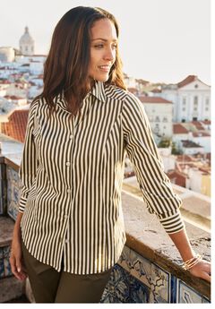 Wrinkle-Free Stretch Poplin Shirt