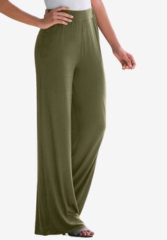 Everyday Stretch Knit Wide Leg Pant