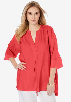 Hi-Low Linen Tunic