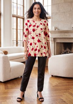 Stretch Knit Swing Tunic