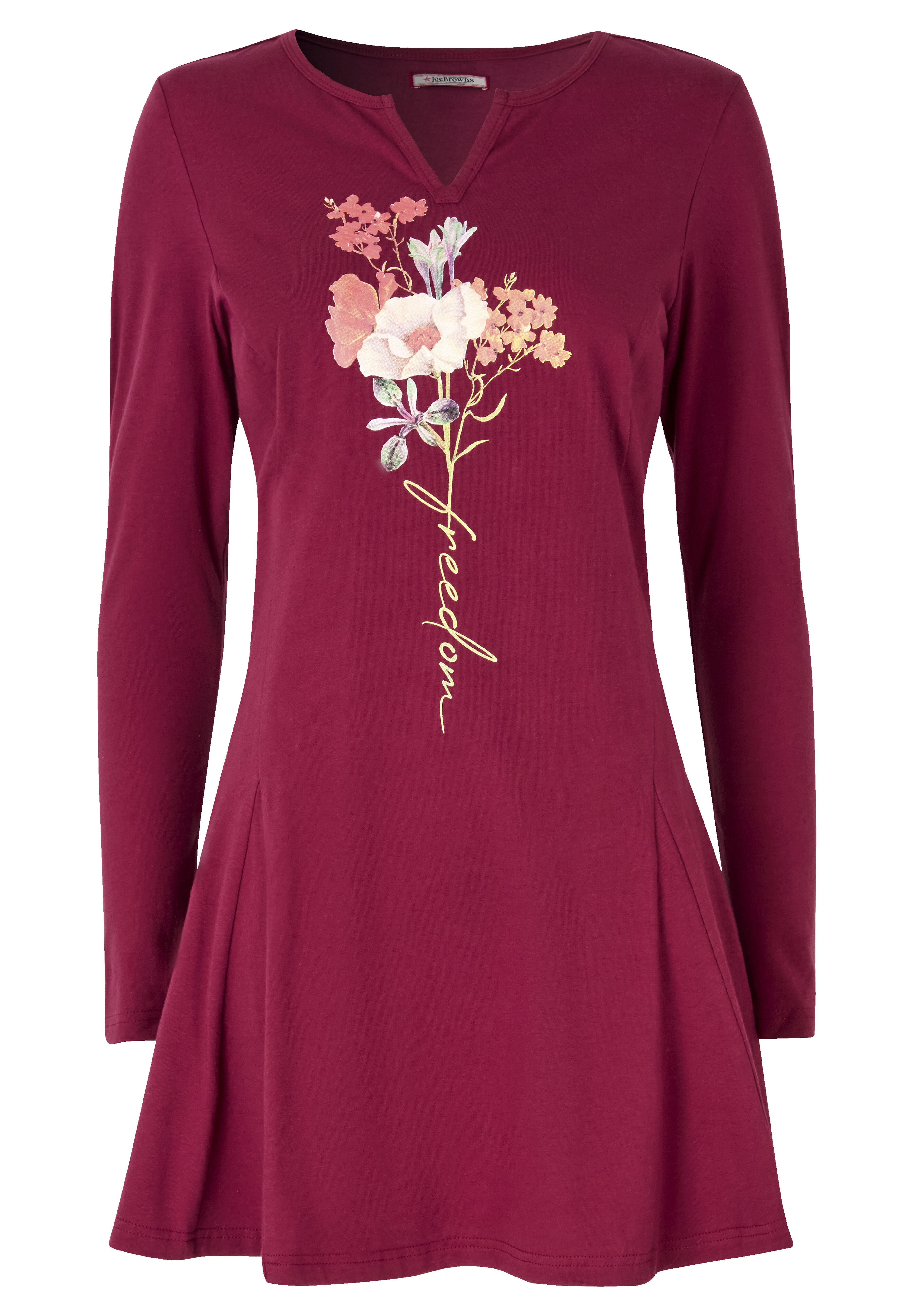 Stretch Knit Pleat Tunic, FREEDOM FLOWER, alternate image number 3