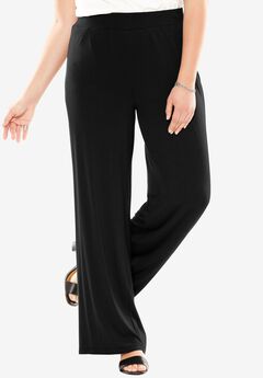 Everyday Stretch Knit Wide Leg Pant