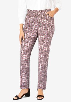 Comfort Waist Stretch Denim Straight Leg Jean