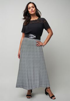 Plus Size Cute Black Skirts