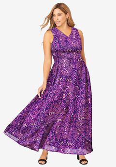 Plus Size Purple Wedding Guest Dress