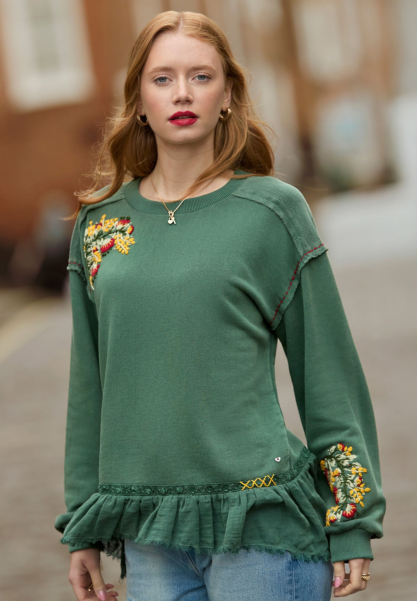 Peplum Sweatshirt