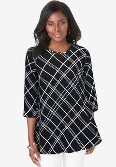 Stretch Knit Swing Tunic