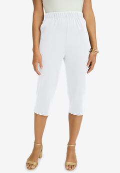 Soft Ease Cotton Knit Capri