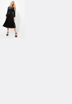 Crushed Velvet Midi Dress