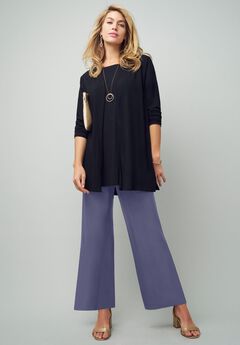 Everyday Stretch Knit Wide Leg Pant