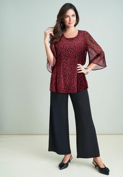 Georgette Flutter Top