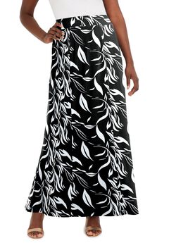 Stretch Knit Maxi Skirt