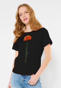 Cotton Slub Graphic Tee