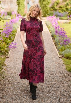 Plus Size Pink Lace Dress